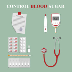 medical devices and drugs. monitoring of blood glucose