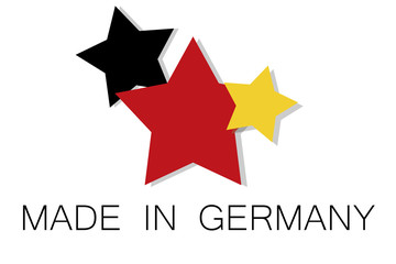 Obraz premium Made in Germany logo, vector