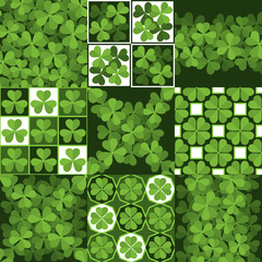 Pattern set of motifs with clover