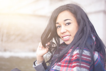 Long Hair Brunette Woman