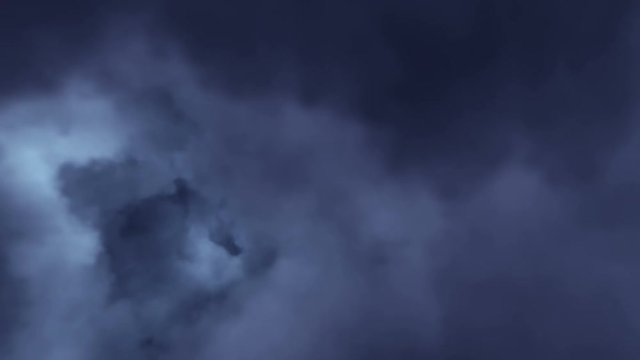 Tunnel in the clouds, the path to infinity, journey to the other side of life. The animation is looped 