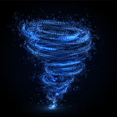 Abstract tornado swirl. Vector illutration.