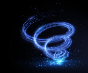 Abstract tornado swirl. Vector illutration.