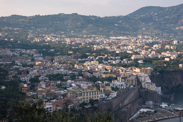 Fototapeta na wymiar Morning view of Sorrento town