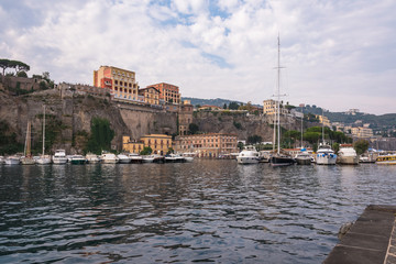 View of Marina Piccola in Sorrento