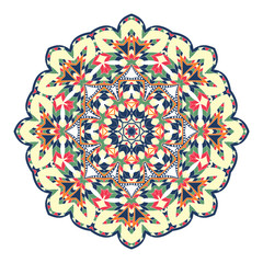 Mandala. Ethnicity round ornament. Ethnic style. Elements for invitation card. Oriental circular pattern, lace background. Cards,brochures,covers. Arabic, Islamic,asian, indian native african motifs.