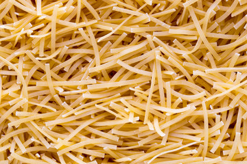 Italian pasta close up on background.