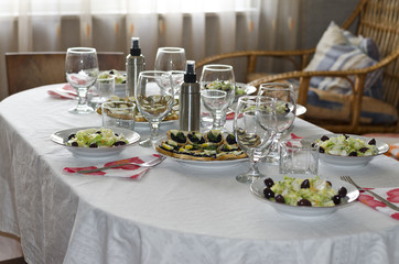 Place Setting at Table