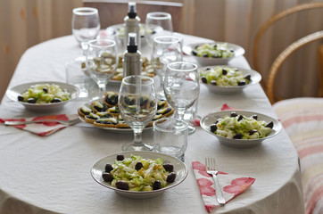 Place Setting at Table