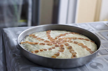 Homemade butter carrot cake
