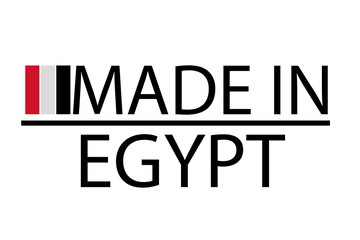 Made in Egypt logo, vector