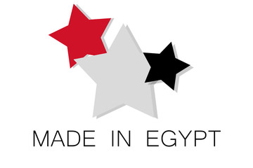 Obraz premium Made in Egypt logo, vector