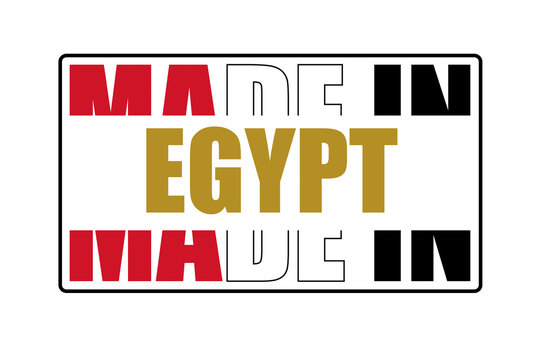 Made in Egypt logo, vector