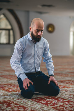 Humble Muslim praying