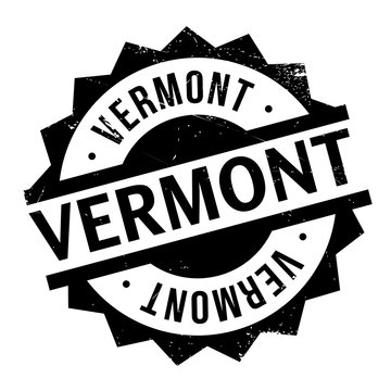 Vermont rubber stamp. Grunge design with dust scratches. Effects can be easily removed for a clean, crisp look. Color is easily changed.
