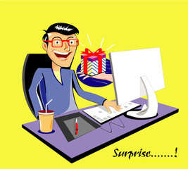 gift. present. surprise.