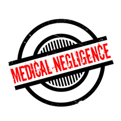 Medical Negligence rubber stamp. Grunge design with dust scratches. Effects can be easily removed for a clean, crisp look. Color is easily changed.