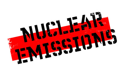 Nuclear Emissions rubber stamp. Grunge design with dust scratches. Effects can be easily removed for a clean, crisp look. Color is easily changed.