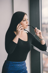 Successful business woman at work