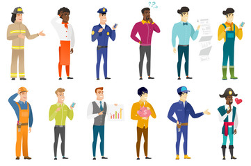 Vector set of professions characters.