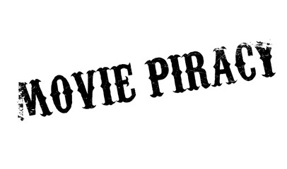 Movie Piracy rubber stamp. Grunge design with dust scratches. Effects can be easily removed for a clean, crisp look. Color is easily changed.