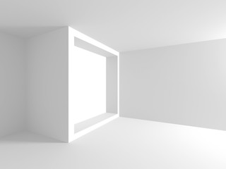 White Architecture Construction Modern Interior Background