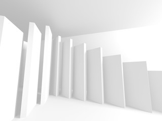 White Architecture Construction Modern Interior Background