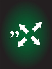 Fototapeta premium Quotation Mark Speech Bubble. Quote sign icon. Abstract background.