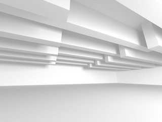 Abstract Modern White Architecture Background