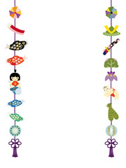 こどもの日　五月人形のつるし飾り