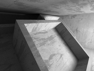 Abstract concrete architecture dark background