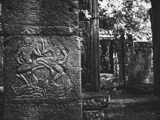 INFRARED image od Angkor Wat - The bliss of Khmer art and architecture