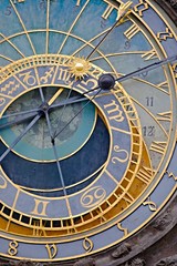 Fototapeta na wymiar Old astronomical clock detail