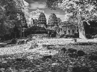 INFRARED image od Angkor Wat - The bliss of Khmer art and architecture
