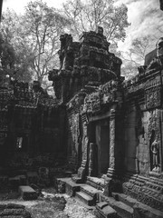 INFRARED image od Angkor Wat - The bliss of Khmer art and architecture 