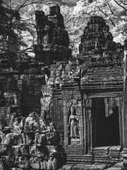 INFRARED image od Angkor Wat - The bliss of Khmer art and architecture 