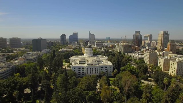 Aerial California Sacramento September 2016 4K 