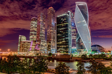 Fototapeta na wymiar view Moscow city