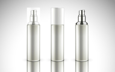 blank cosmetic bottles