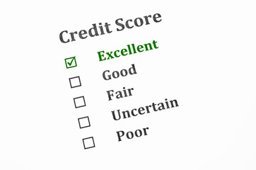 Credit score form.