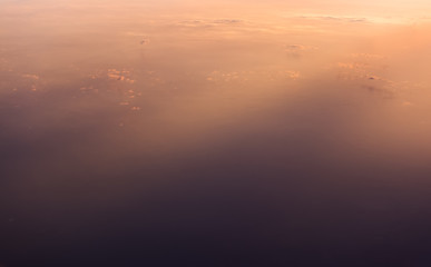clouds view from the window of an airplane