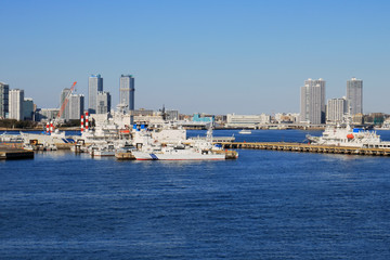 Fototapeta premium 横浜港湾の風景