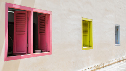 Fototapeta na wymiar Color of windows