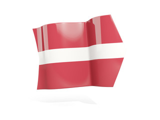 Arrow with flag of latvia