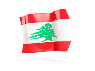 Arrow with flag of lebanon