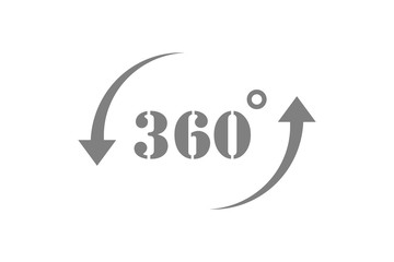 360 Degrees View Vector Icon