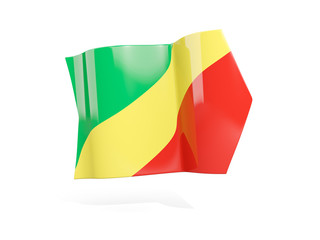 Arrow with flag of republic of the congo