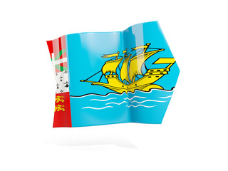 Arrow with flag of saint pierre and miquelon