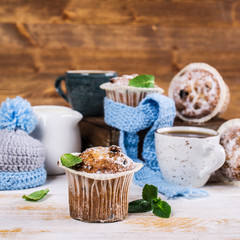 Muffins with raisins