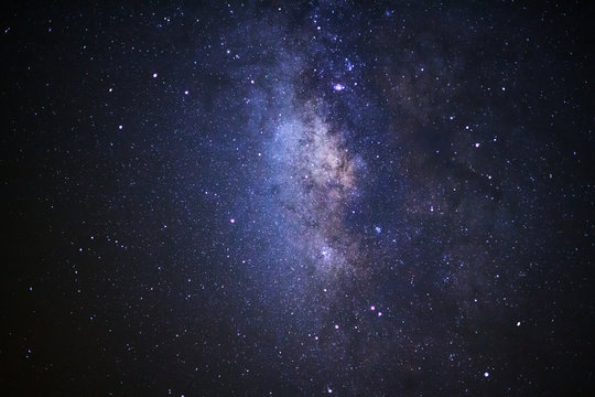 Close up milky way galaxy. Long exposure photograph.With grain © sripfoto